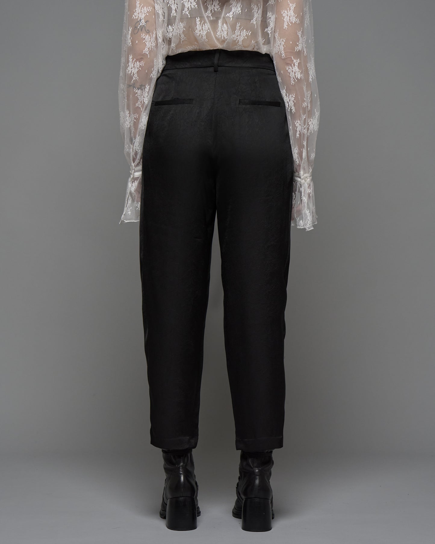 Textured Satin Trousers
