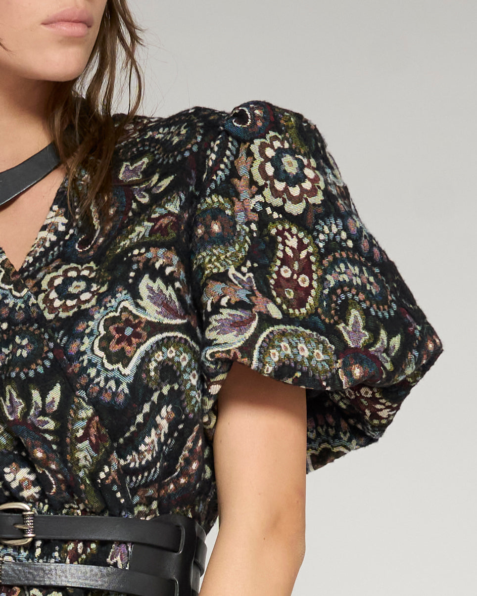 Paisleys Jacquard dress
