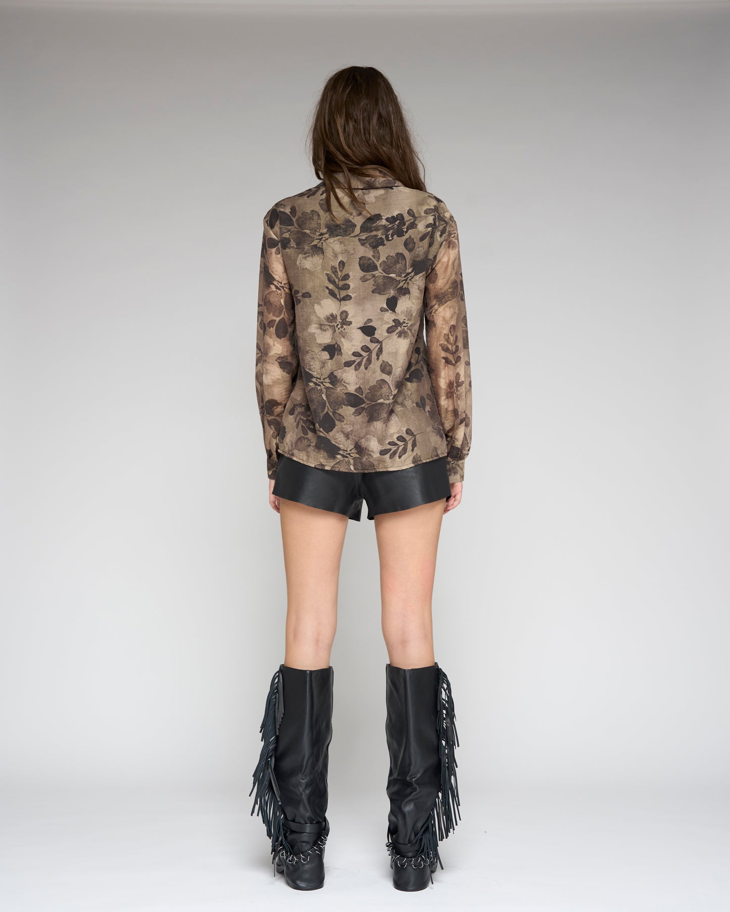 Foliage Print Blouse