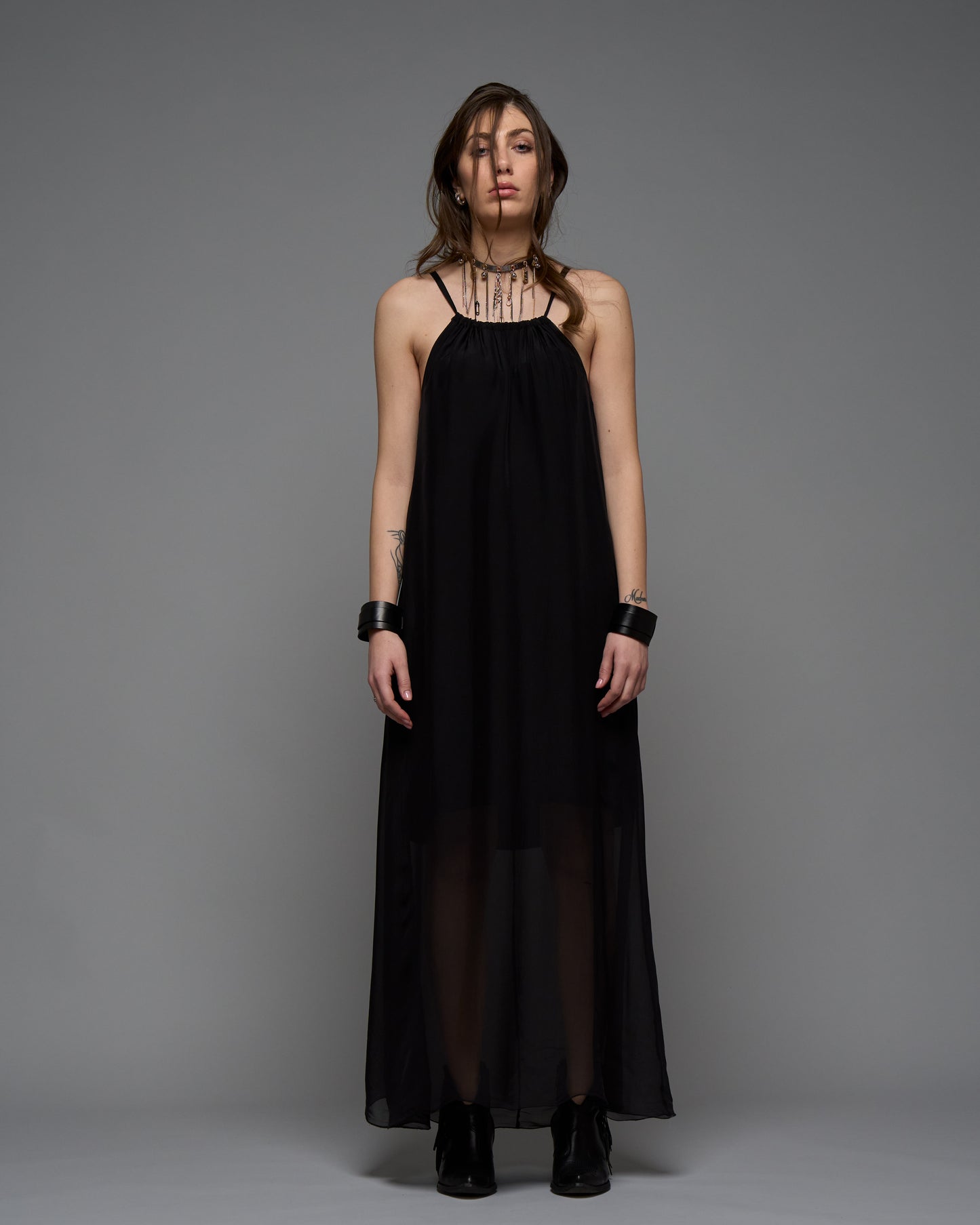 Silked Long Dress