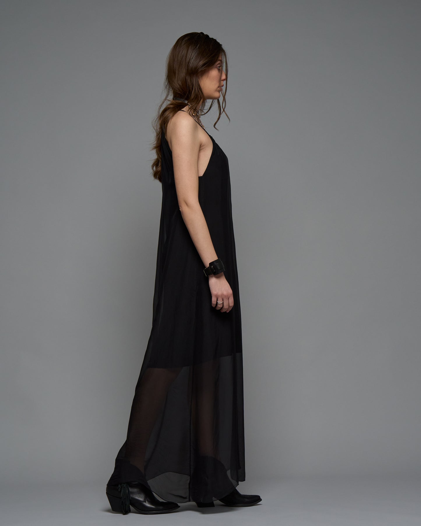 Silked Long Dress