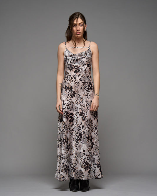 Printed Satin Viscose Dress