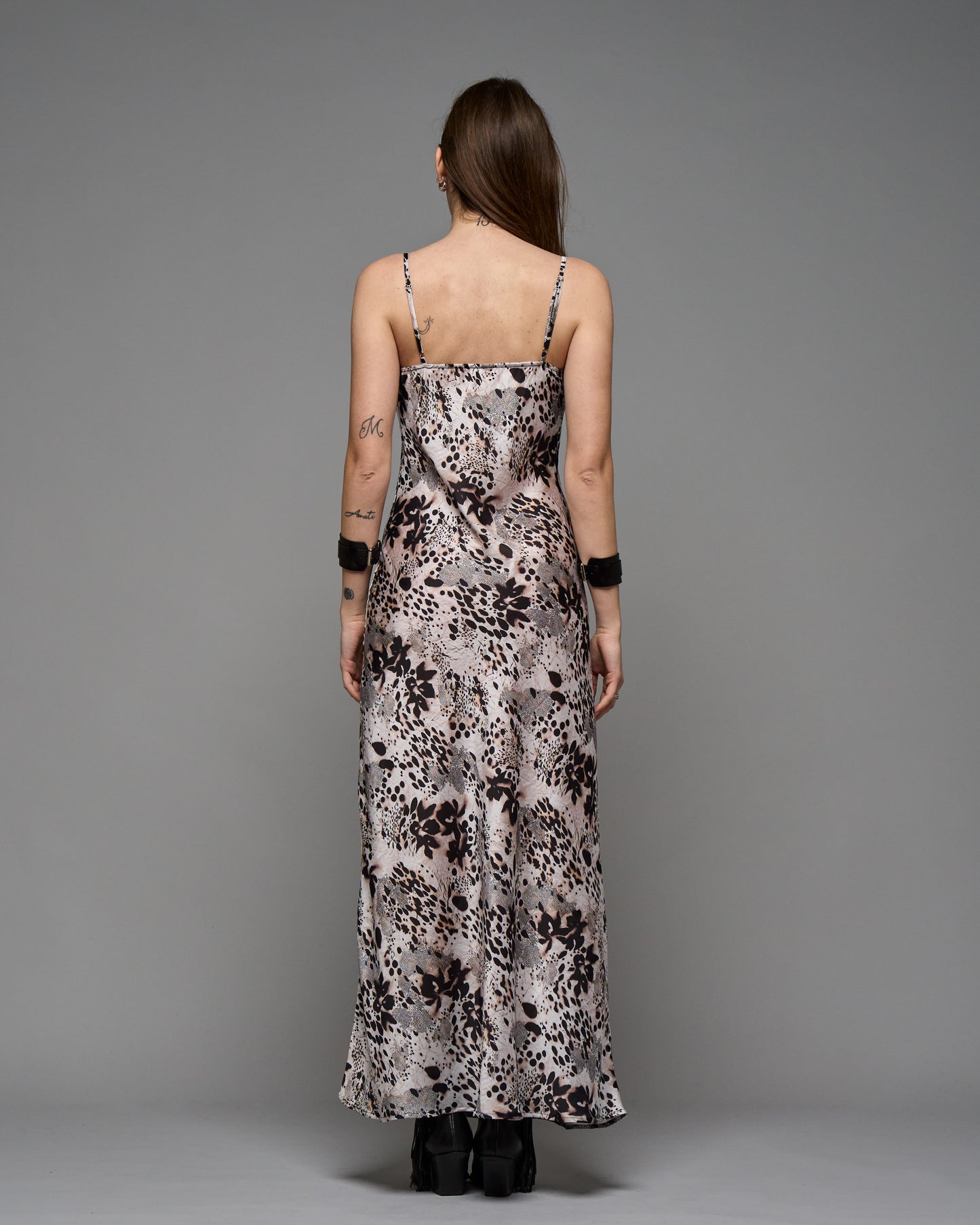 Printed Satin Viscose Dress