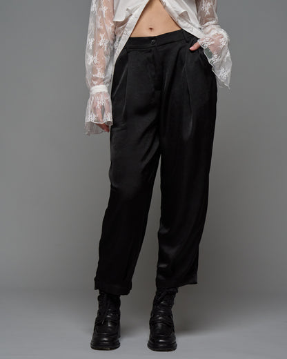 Textured Satin Trousers