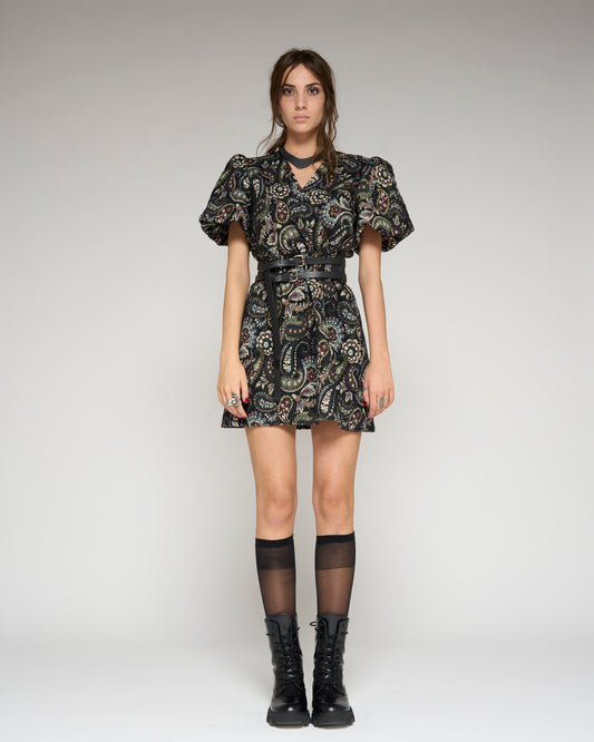 Paisleys Jacquard dress