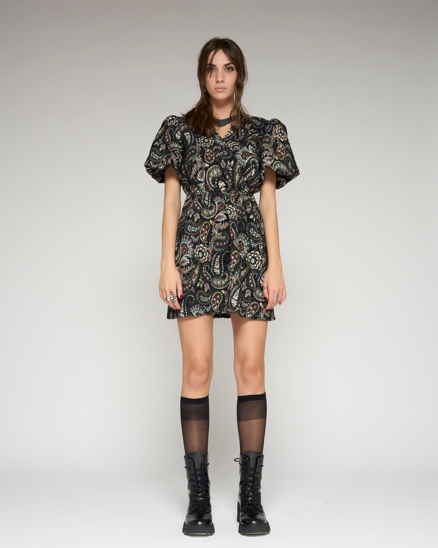 Paisleys Jacquard dress