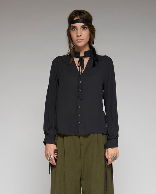 High-collar Shirt